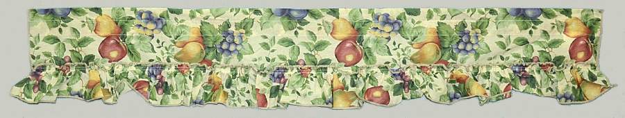 Sonoma (Tan Body, Rim Shape) 60" X 10" Curtain Valance by Sakura-1
