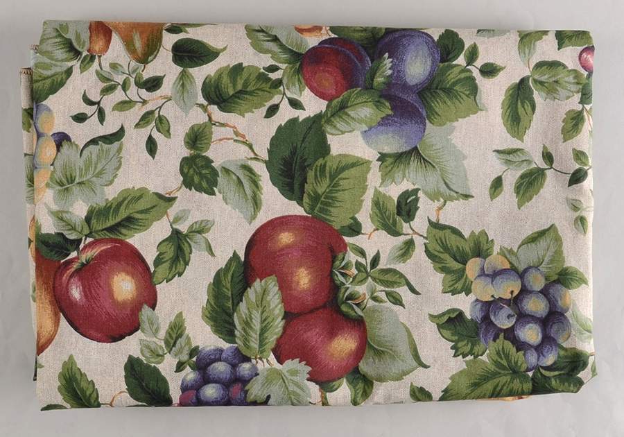 Sonoma (Tan Body, Rim Shape) 82" X 120" Rectangular Tablecloth by Sakura-1
