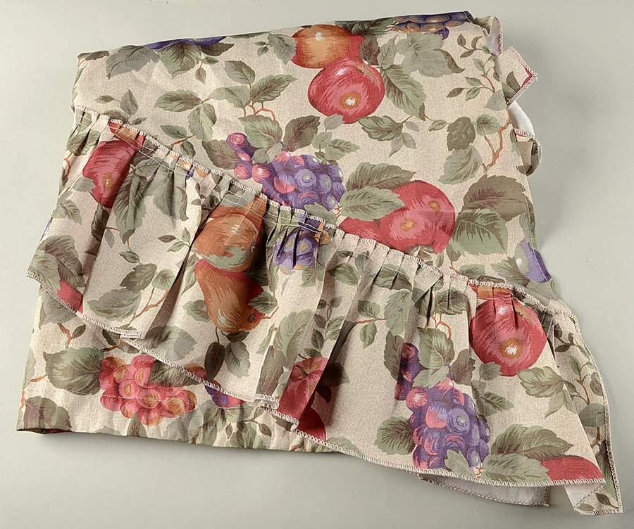 Sonoma (Tan Body, Rim Shape) Pair of 30" X 38" Swag Valance Curtain by Sakura-1