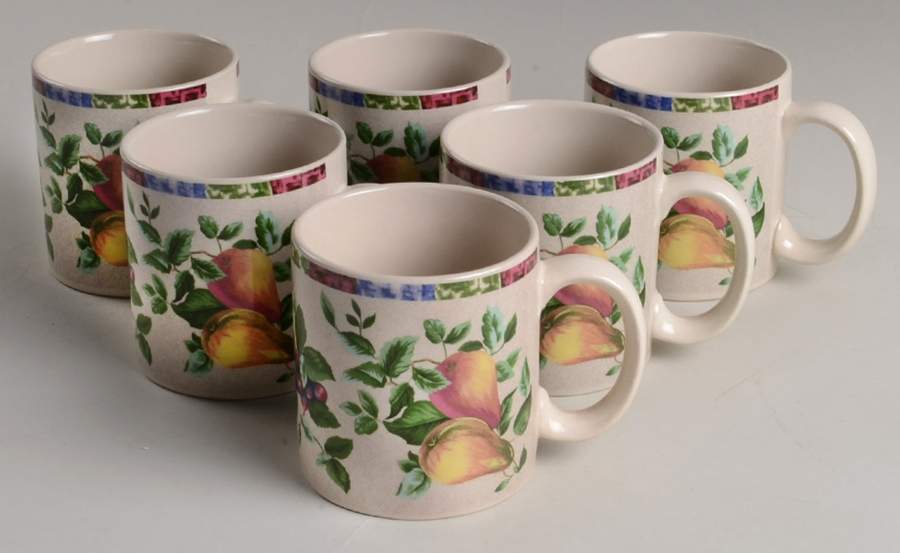 Sonoma (Tan Body, Rim Shape) Mug - Set of 6 by Sakura-1