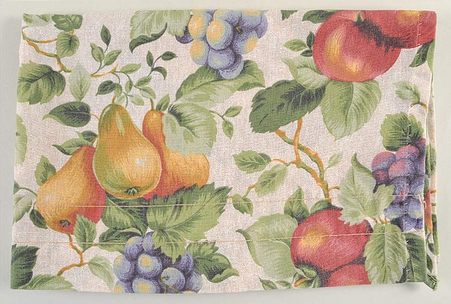 Sonoma (Tan Body, Rim Shape) 35" X 28" Swag Curtain Valance by Sakura-1