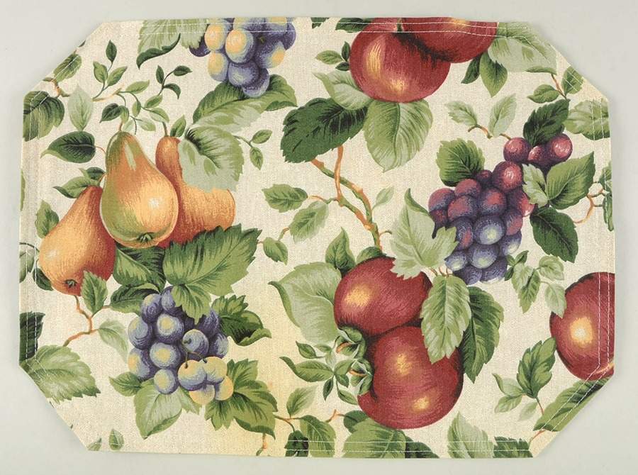 Sonoma (Tan Body, Rim Shape) Cloth Placemat by Sakura-1