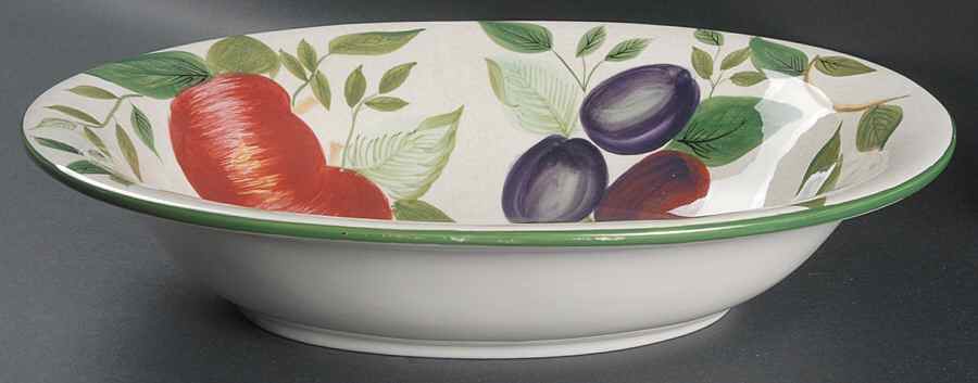 Sonoma (Tan Body, Rim Shape) 14" Large Oval Bowl by Sakura-1