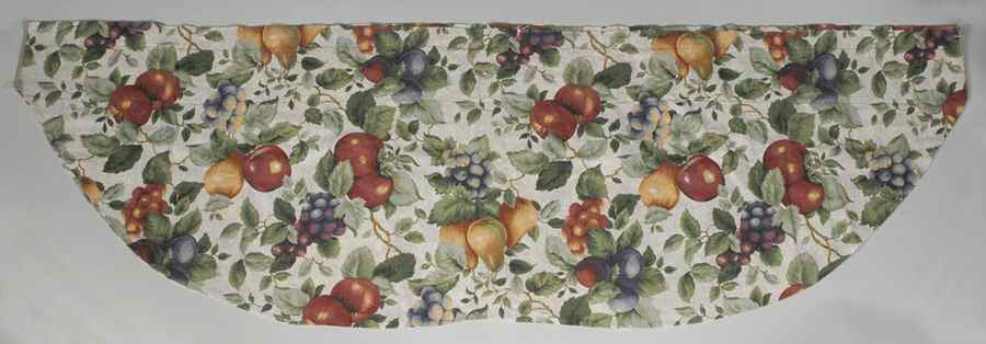 Sonoma (Tan Body, Rim Shape) 56" X 18" Curtain Valance by Sakura-1