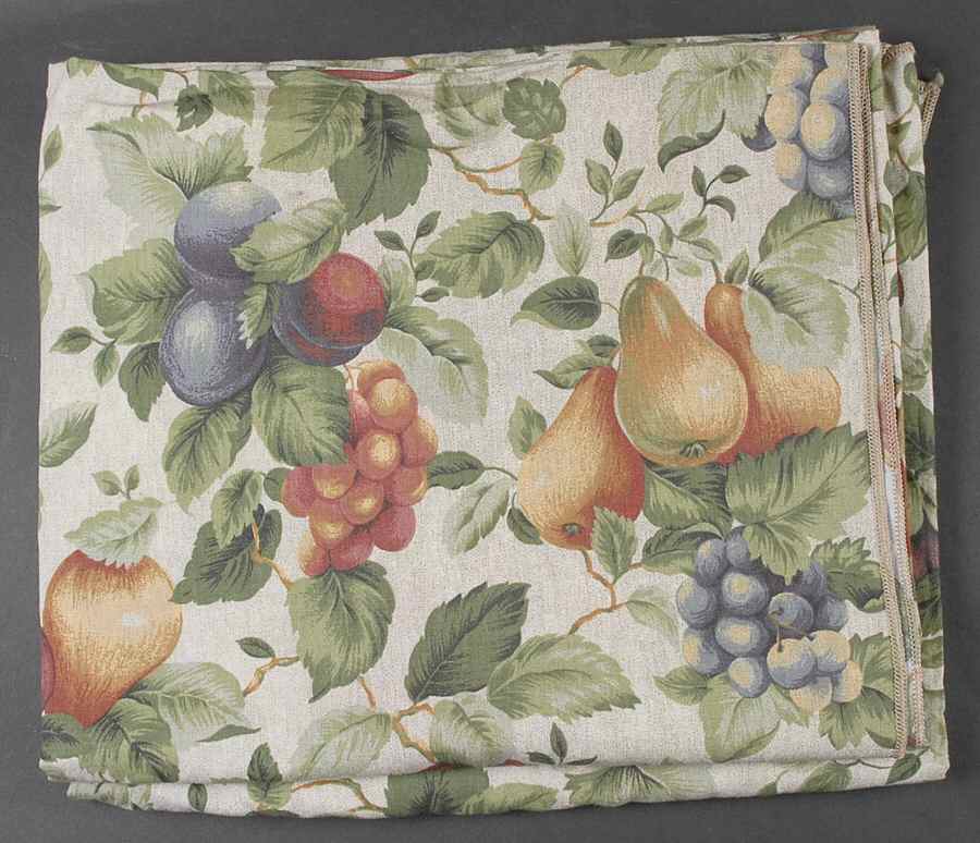 Sonoma (Tan Body, Rim Shape) 60" X 102" Oblong Tablecloth by Sakura-1