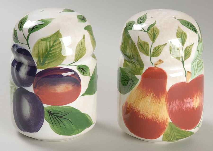 Sonoma (Tan Body, Rim Shape) Salt & Pepper Set by Sakura-1