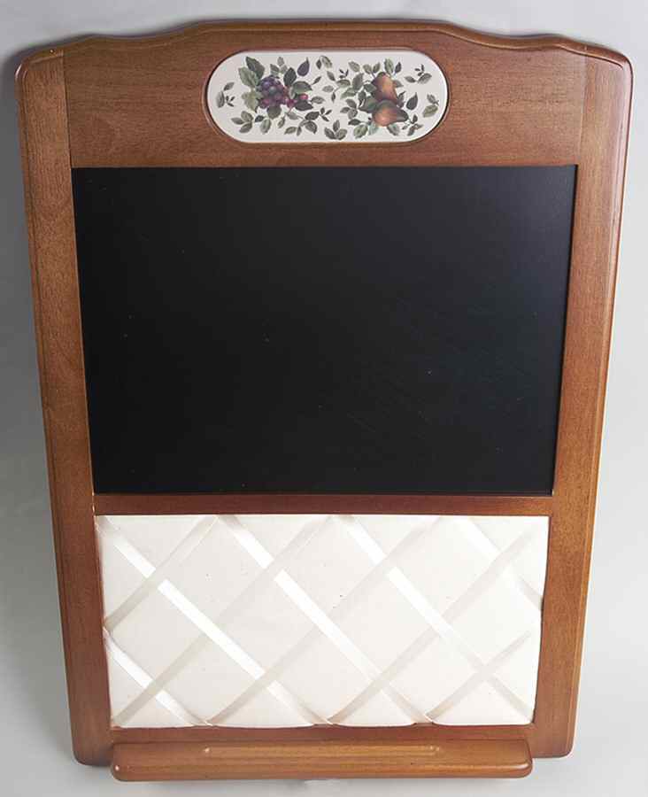 Sonoma (Tan Body, Rim Shape) Wood Magnetic Chalk and Memo Board by Sakura-1