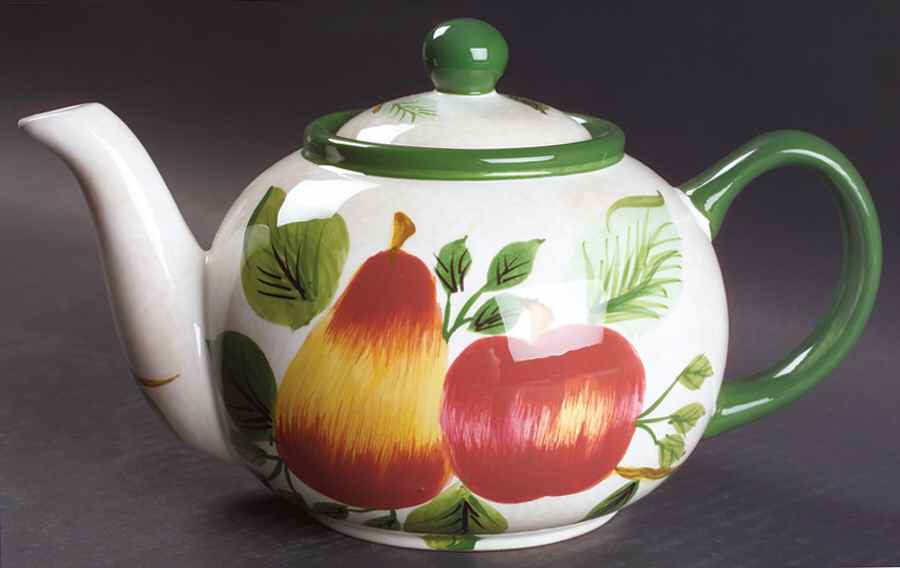 Sonoma (Tan Body, Rim Shape) Teapot & Lid by Sakura-1