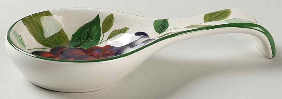 Sonoma (Tan Body, Rim Shape) Spoon Rest/Holder (Holds 1 Spoon) by Sakura-1