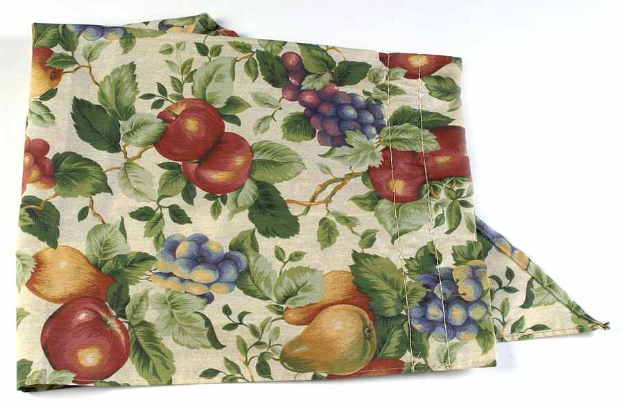 Sonoma (Tan Body, Rim Shape) 37" x 29" Swag Valance Curtain by Sakura-1