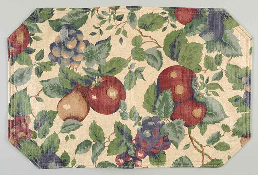 Sonoma (Tan Body, Rim Shape) Reversible Vinyl Placemat by Sakura-1