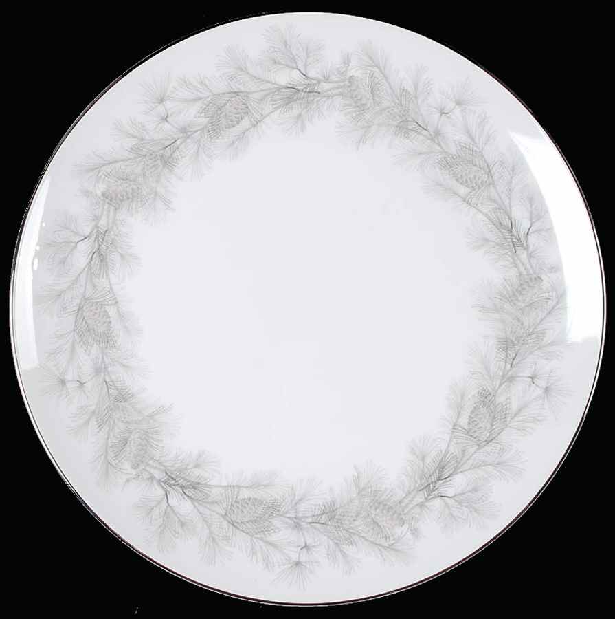 Sierra Pines (No #, Platinum Trim) Dinner Plate by Sango-1