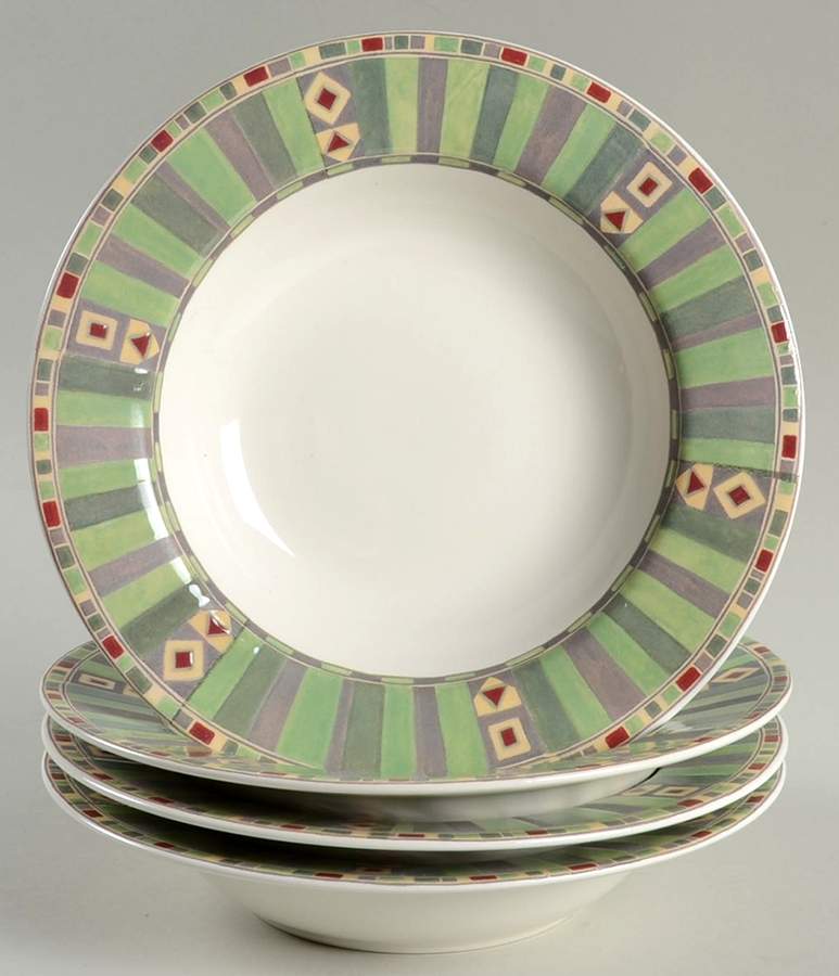 Mesa Soup/Rim Bowl - Set of 4 by Sango-1
