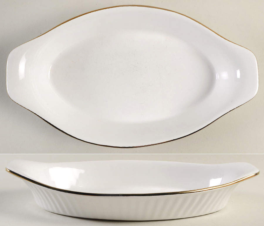 White & Gold 12" Augratin by Sadek-1