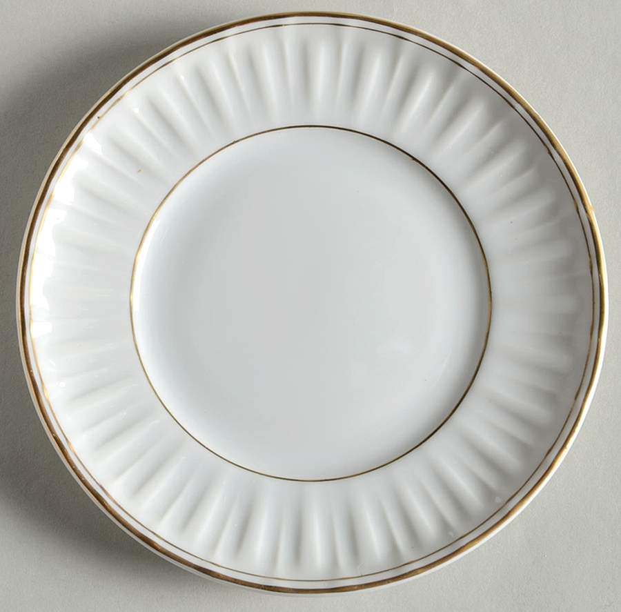 White & Gold Saucer for Ramekin by Sadek-1