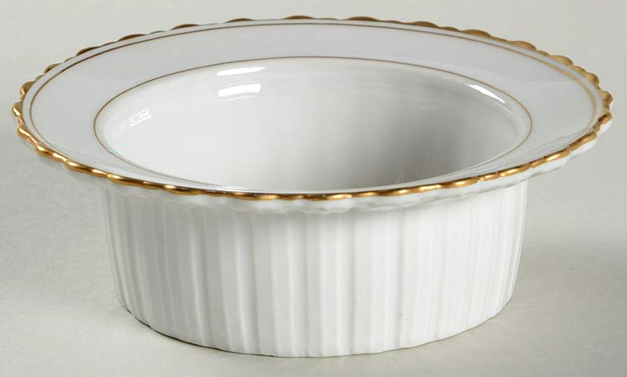White & Gold Ramekin No Saucer by Sadek-1