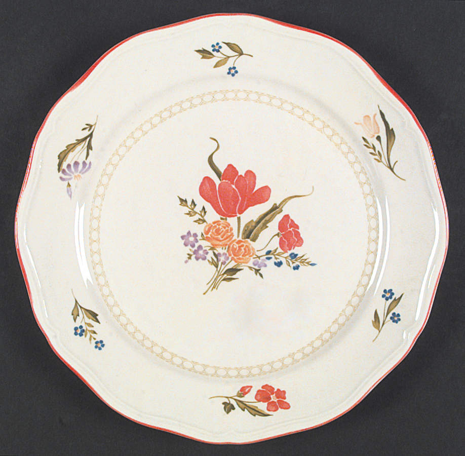Dijon (No Inner Floral Ring) Dinner Plate by Sango-1