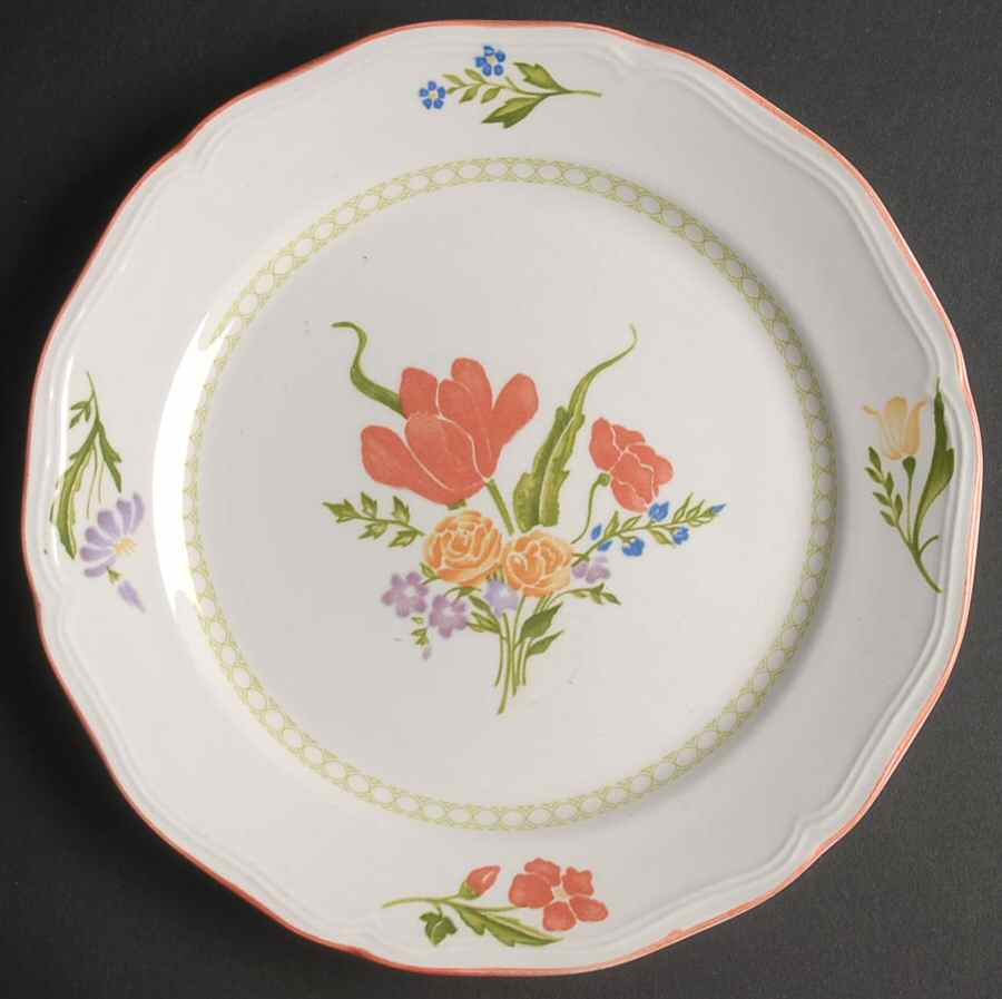 Dijon (No Inner Floral Ring) Salad Plate by Sango-1