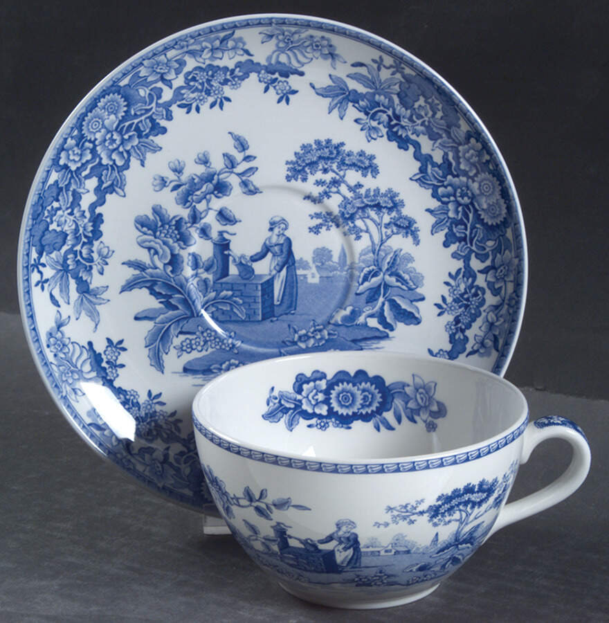 Georgian Collection Cappuccino Cup & Saucer Set by Spode-1