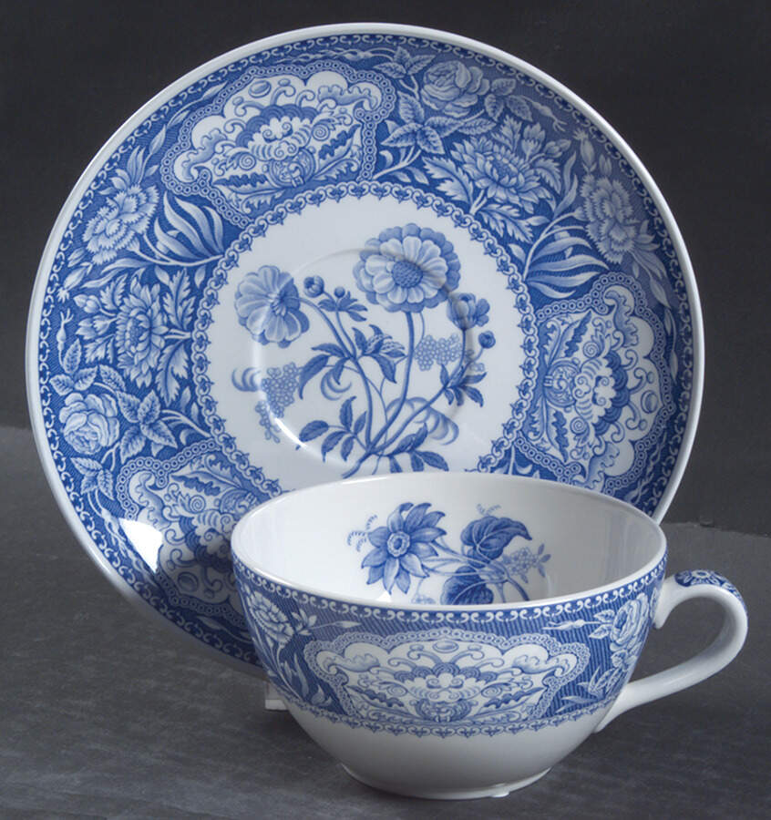 Georgian Collection Cappuccino Cup & Saucer Set by Spode-1