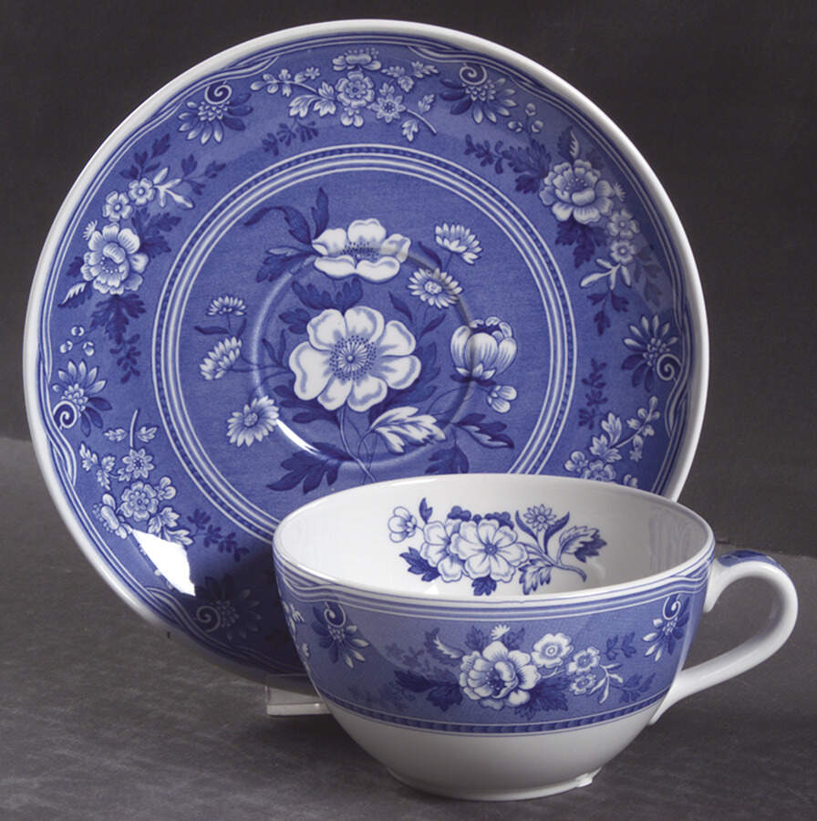 Georgian Collection Cappuccino Cup & Saucer Set by Spode-1