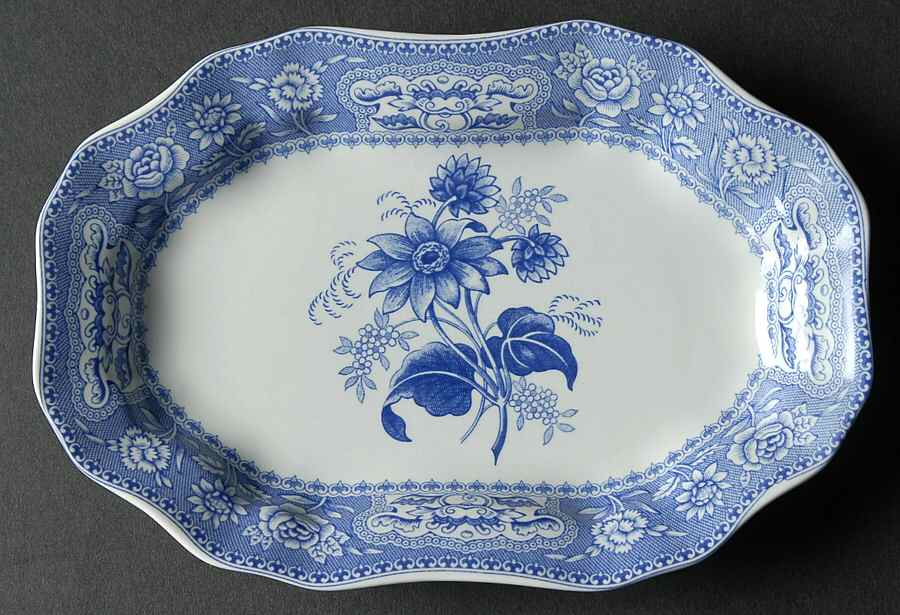 Georgian Collection Miniature Oval Serving Platter by Spode-1
