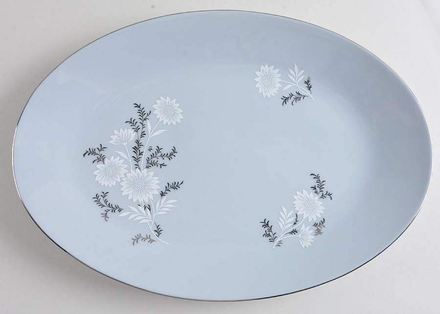 Starlite (Red Backstamp) 14" Oval Serving Platter by Seyei Toki Co-1