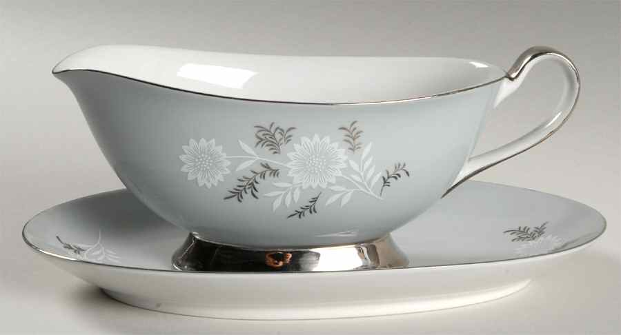 Starlite (Red Backstamp) Gravy Boat & Underplate/Relish by Seyei Toki Co-1