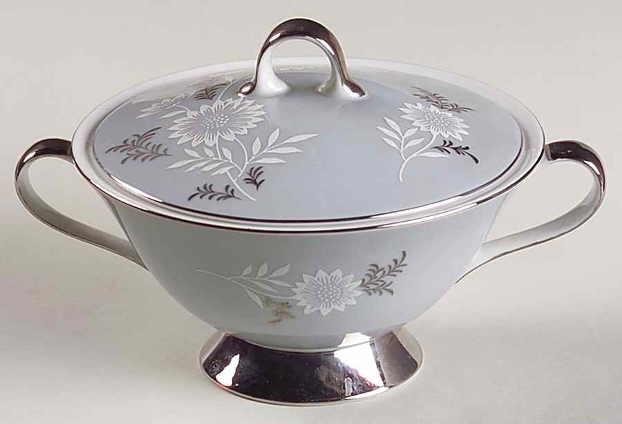 Starlite (Red Backstamp) Sugar Bowl & Lid by Seyei Toki Co-1