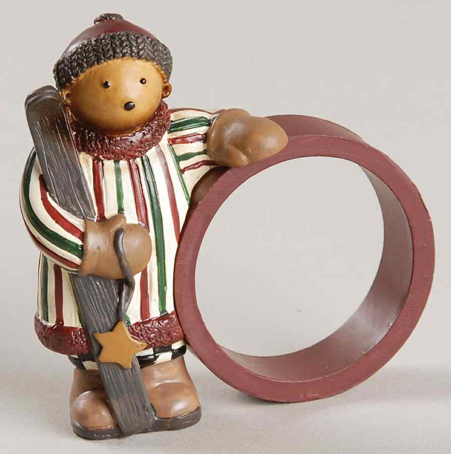 Sledding Characters Napkin Ring by Sakura-1