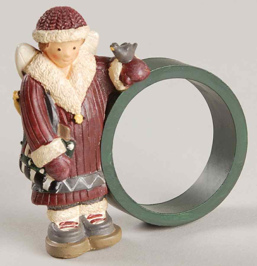 Sledding Characters Napkin Ring by Sakura-1
