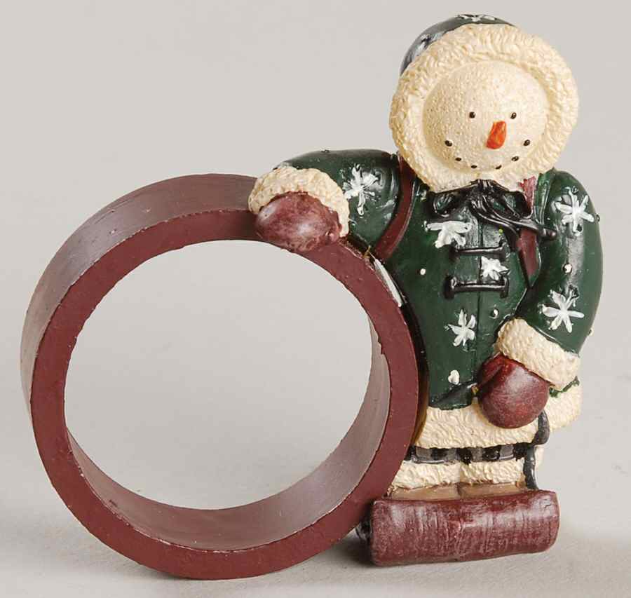 Sledding Characters Napkin Ring by Sakura-1