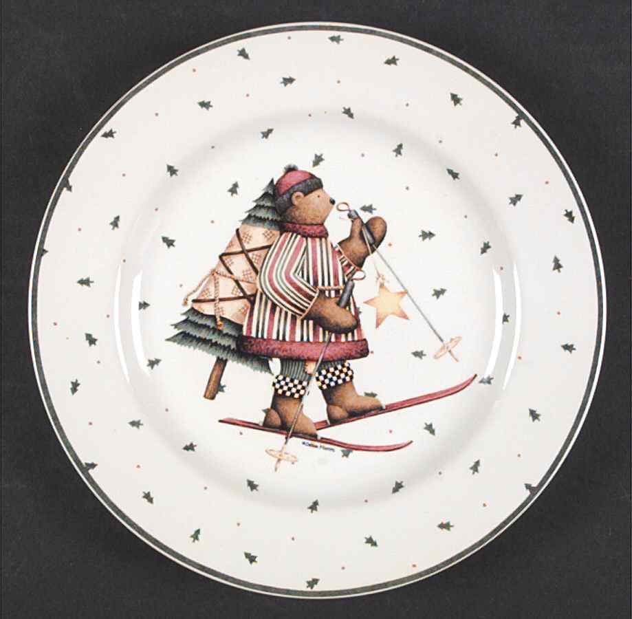 Sledding Characters Salad Plate by Sakura-1