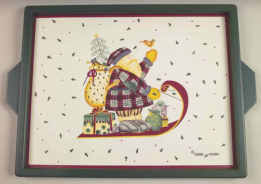 Sledding Characters Rectangular Wood Tray by Sakura-1