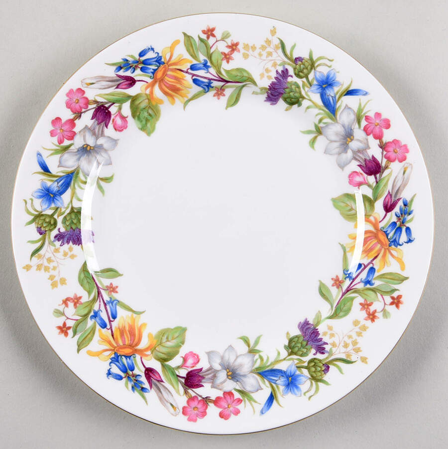 Spring Bouquet (Smooth Shape) Salad Plate by Shelley-1