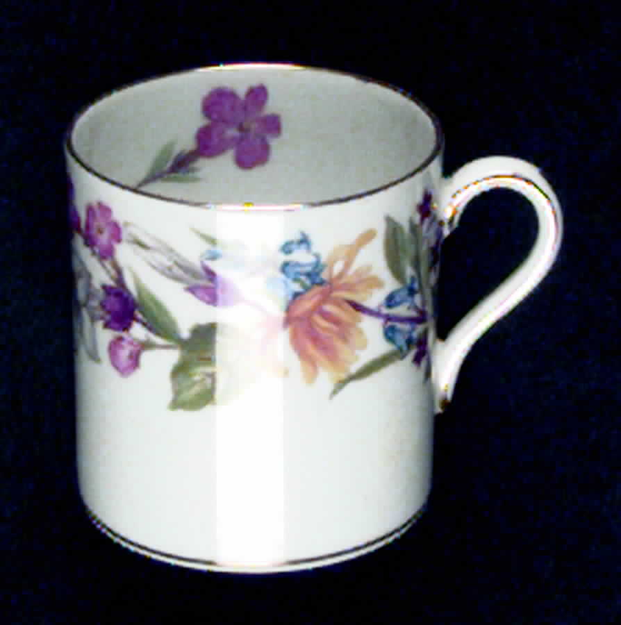 Spring Bouquet Flat Demitasse Cup by Shelley-1