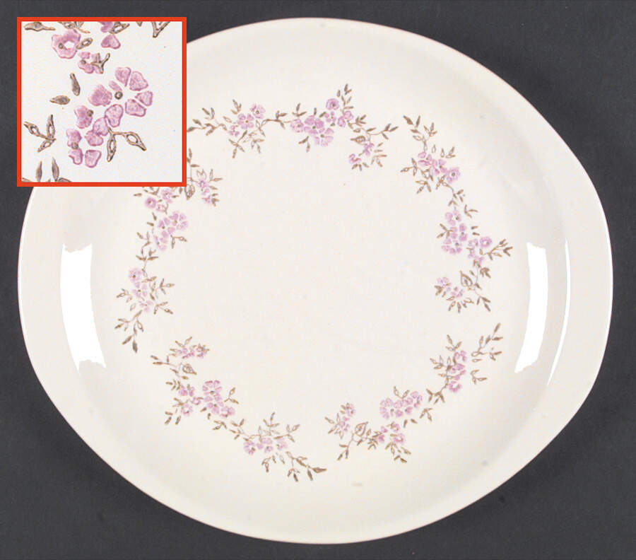Sweet Violets Handled Cake Plate by Stetson-1