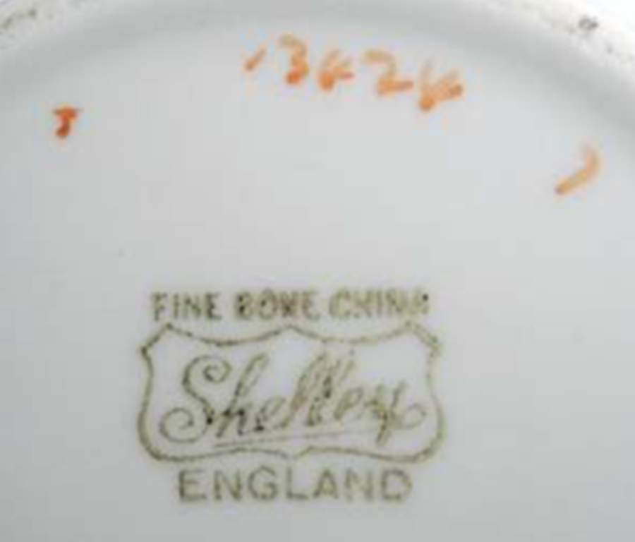 Rose, Pansy, Forget Me Not 5" Round Sweet Meat by Shelley-1