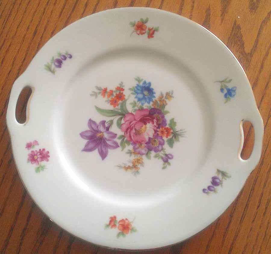 SCH234 Handled Cake Plate by Schumann - Bavaria-1