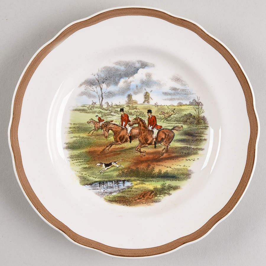 Herring Hunt Bread & Butter Plate by Spode-1