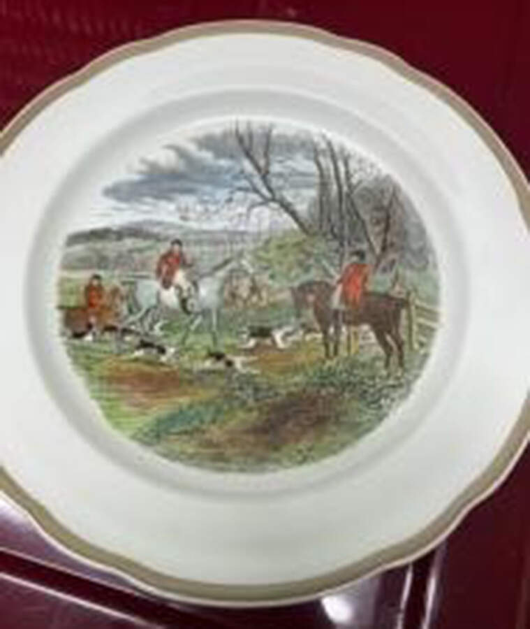 Herring Hunt Dinner Plate by Spode-1