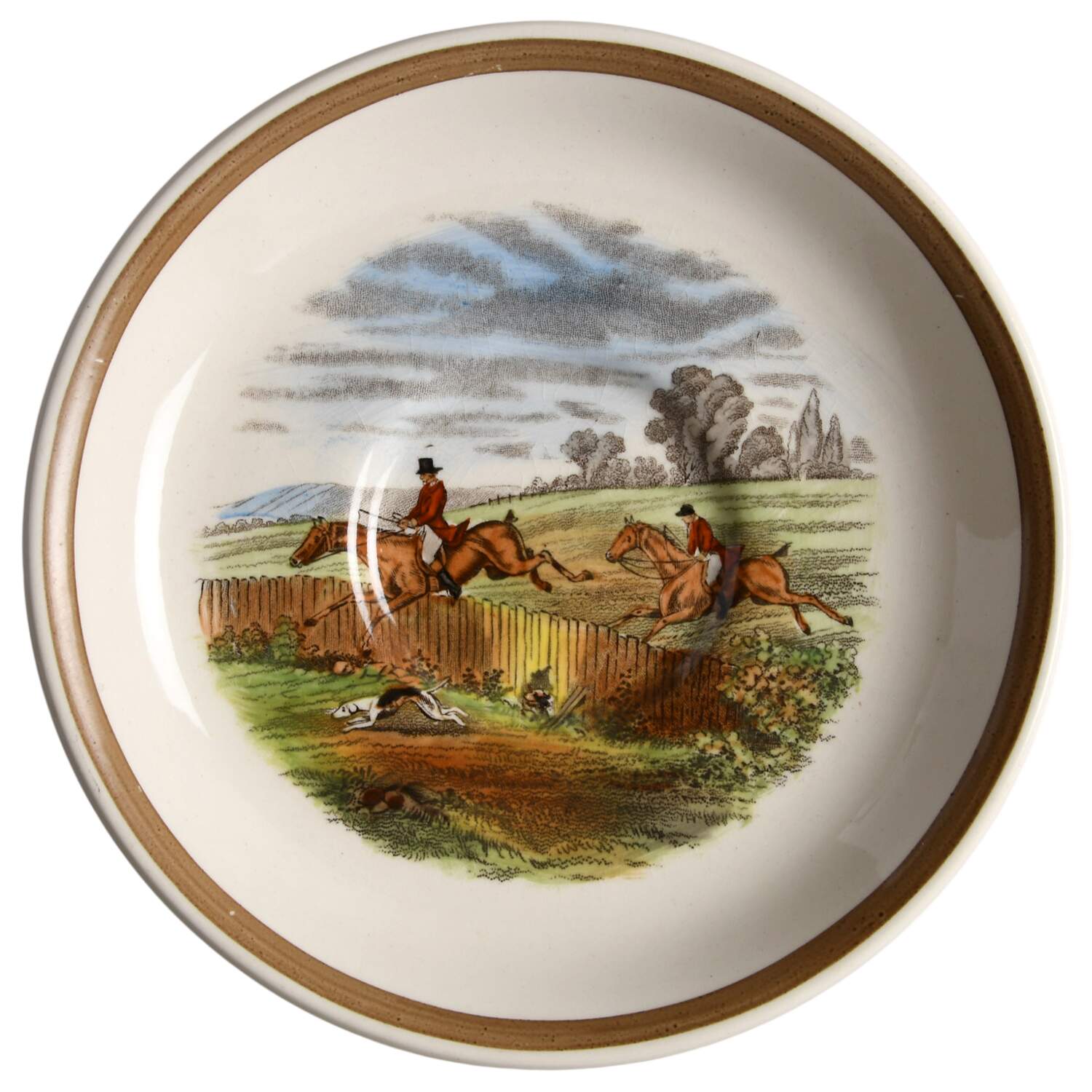 Herring Hunt Saucer for Flat Cup by Spode-1