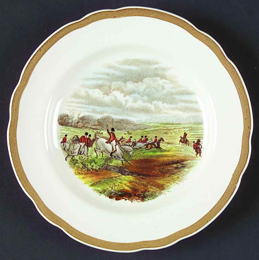 Herring Hunt Bread & Butter Plate by Spode-1