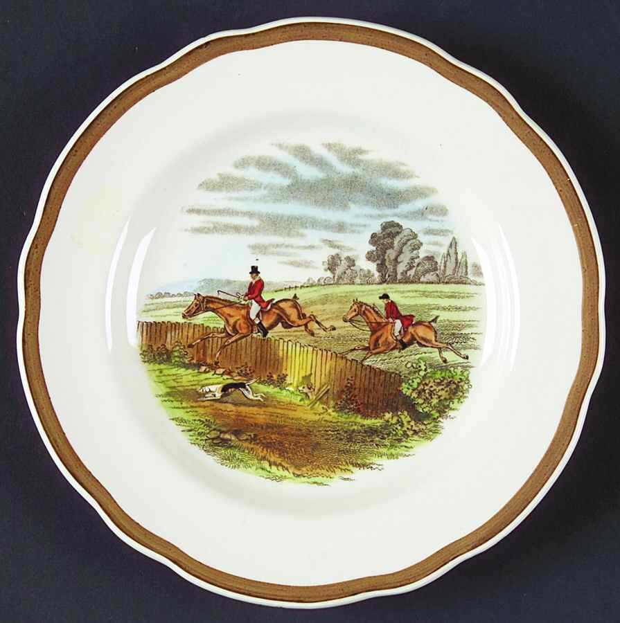 Herring Hunt Bread & Butter Plate by Spode-1