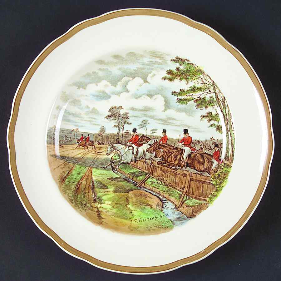 Herring Hunt Luncheon Plate by Spode-1