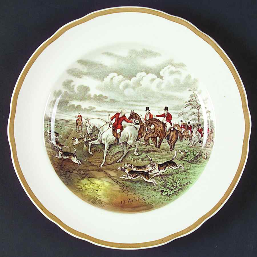 Herring Hunt Luncheon Plate by Spode-1