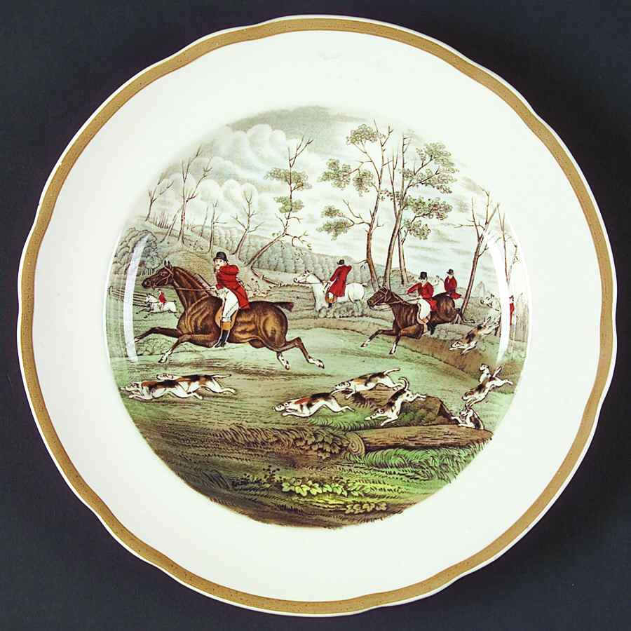 Herring Hunt Luncheon Plate by Spode-1
