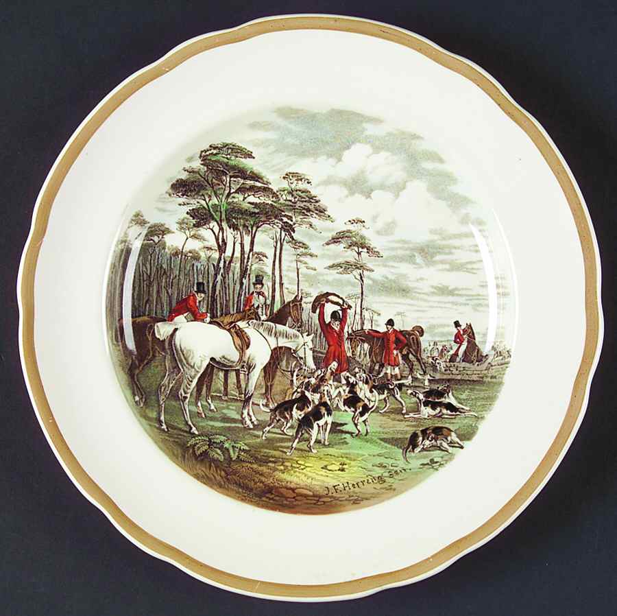 Herring Hunt Luncheon Plate by Spode-1