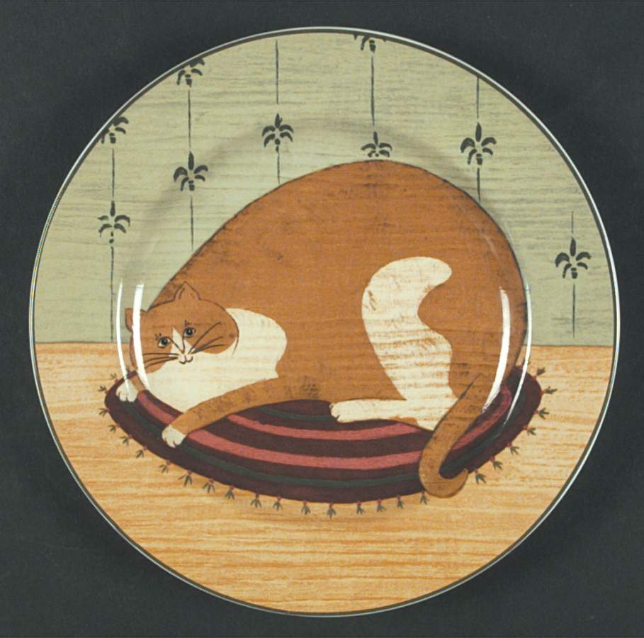 Cat Collection Salad/Dessert Plate by Sakura-1