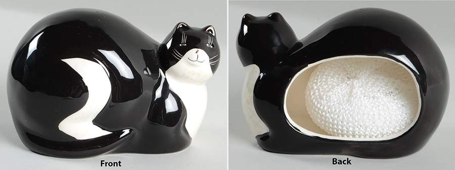 Cat Collection Figural Scouring Pad Holder by Sakura-1